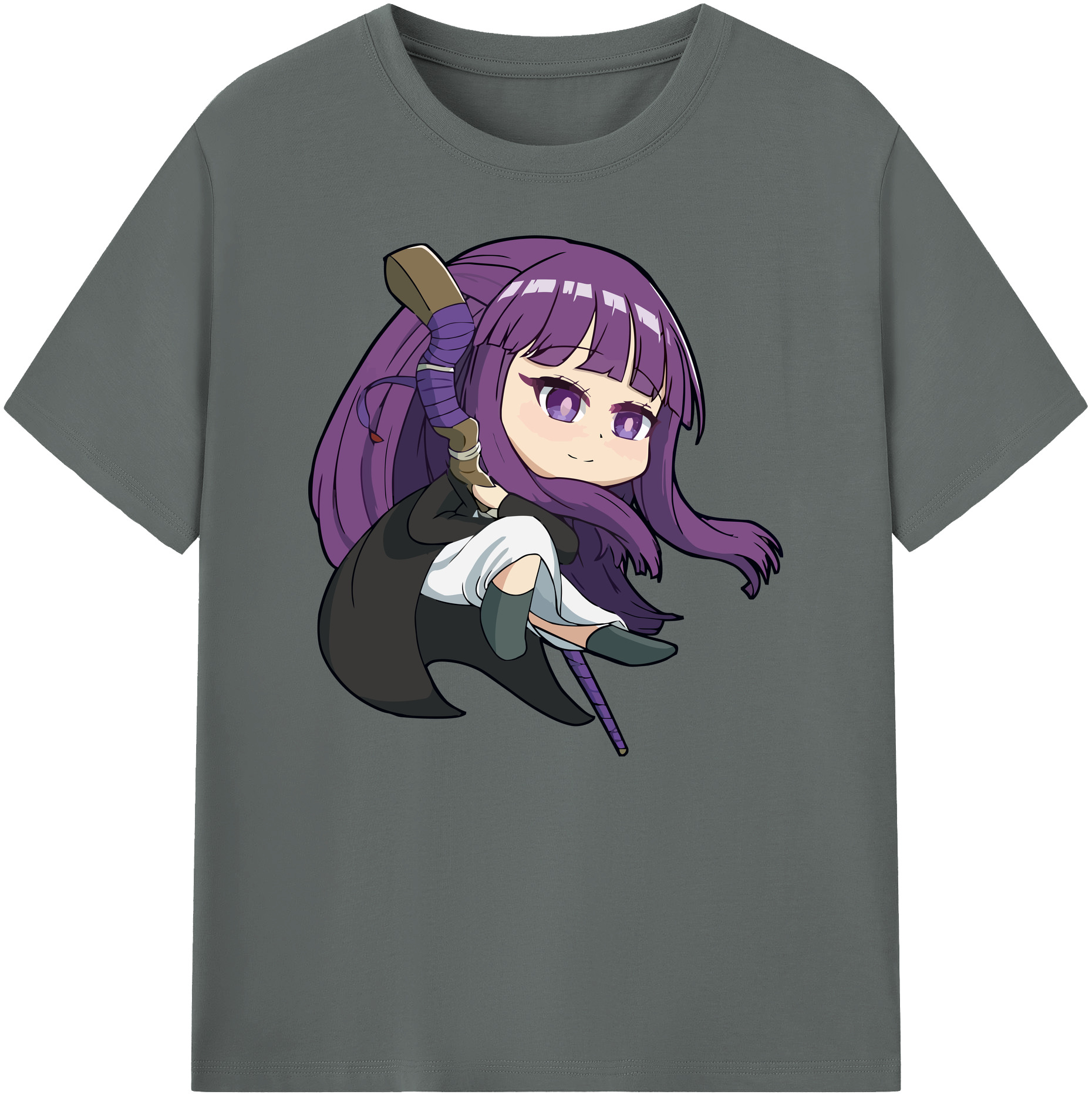 （画像用） 葬送のフリーレン Frieren 綿100％ メンズ半袖Tシャツ｜肌触りやわらか＆通気性